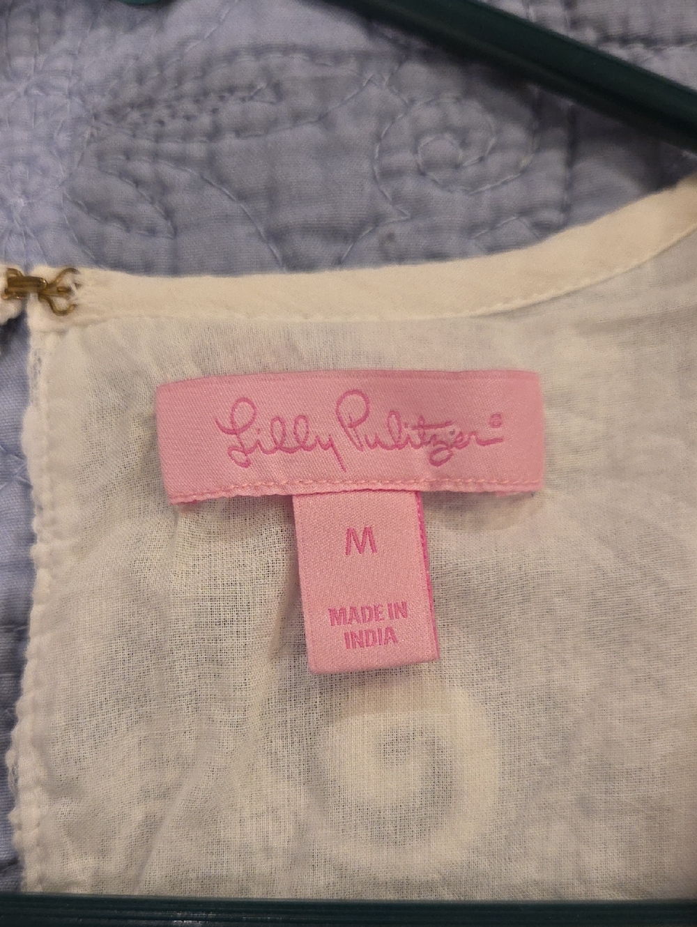 Lilly Pulitzer "Ginny" White Lace Shift Dress Size M! - Picture 4 of 11